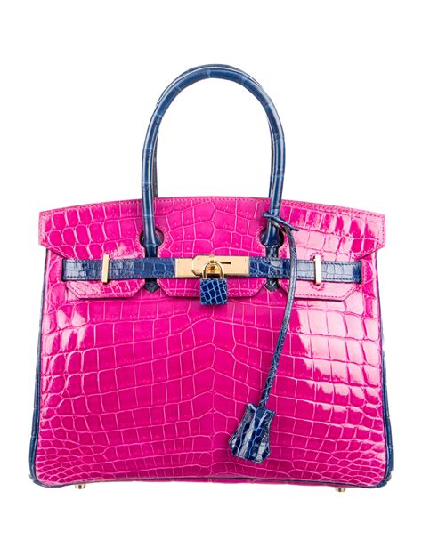 hermes alligator handbags|Hermes birkin crocodile handbag.